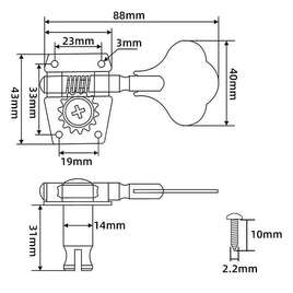 Komplet Kluczy Kera Audio do Gitary Basowej