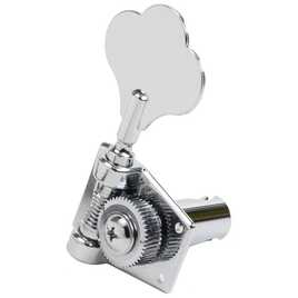 Klucze Graph Tech Ratio Bass Classic Clover Leaf Button 4 w Linii Lewe Czarne