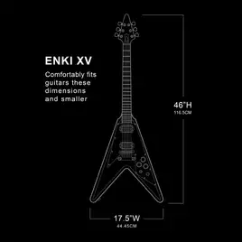 Futerał Sceniczny ENKI X-2 Na Dwie Gitary Elektryczne Typu Heavy Czarny