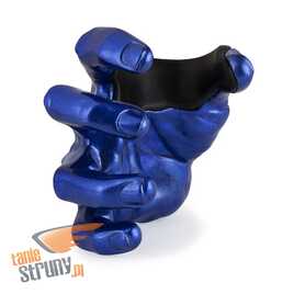 GuitarGrip wieszak ścienny na gitarę w kształcie dłoni, niebieski metallic