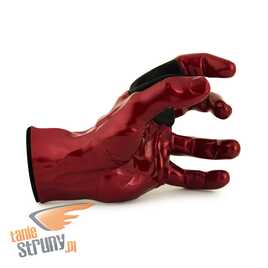 GuitarGrip wieszak ścienny na gitarę w kształcie dłoni, czerwony metallic