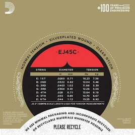 D'Addario EJ45C Pro-Arte Composites - Normal Tension