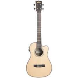 Ukulele Barytonowe Kala Solid Spruce Top Ebony Cutaway z Pokrowcem